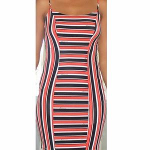 NWOT Striped mini dress